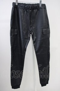 CavariA / PUカーゴパンツ 46 ブラック T-25-06-28-020-Ca-pa-YM-ZT