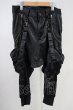 画像1: CIVARIZE / Beamサスペンダー付きサテンサルエルカーゴパンツ 44 ブラック T-25-06-28-021-CI-pa-YM-ZT270 (1)
