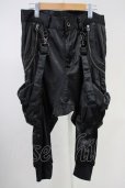 画像1: CIVARIZE / Beamサスペンダー付きサテンサルエルカーゴパンツ 44 ブラック T-25-06-28-021-CI-pa-YM-ZT (1)
