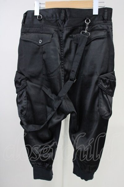 画像2: CIVARIZE / Meteorサテンサルエルカーゴパンツ 44 ブラック T-25-06-28-022-CI-pa-YM-ZT