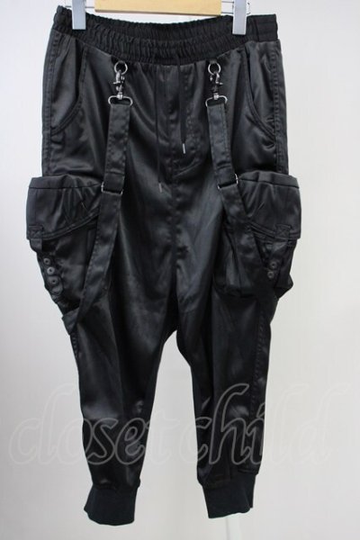 画像1: CIVARIZE / Asteroidサテンサルエルパンツ 44 ブラック T-25-06-28-023-CI-pa-YM-ZT