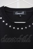 画像3: CavariA / スタッズ襟BIG Tシャツ 46 ブラック T-25-06-28-003-Ca-ts-YM-ZT (3)