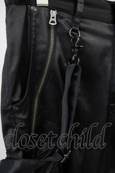 画像3: CIVARIZE / サスペンダージップサテンサルエルカーゴパンツ 44 ブラック T-25-06-28-024-CI-pa-YM-ZT268 (3)