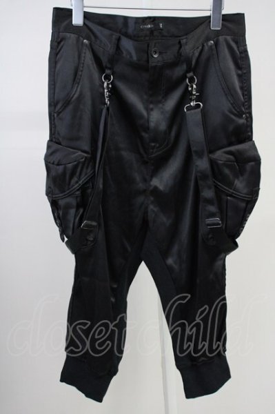 画像1: CIVARIZE / Comet　サスペンダーカーゴパンツ 46 ブラック T-25-06-28-026-CI-pa-YM-ZT268 (1)