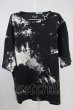 画像1: CavariA / ブリーチZIP BIG Tシャツ 44 ブラック T-25-06-28-004-Ca-ts-YM-ZT205 (1)