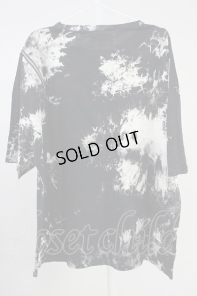 画像2: CavariA / ブリーチZIP BIG Tシャツ 44 ブラック T-25-06-28-004-Ca-ts-YM-ZT205