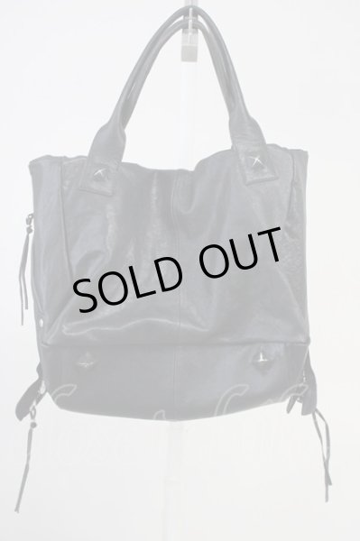 画像2: JOHNNY WOLF / JOEY SHEEP レザーバッグ  ブラック T-25-06-28-028-JO-ba-YM-ZT (2)