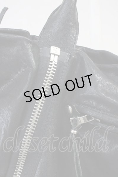 画像4: JOHNNY WOLF / JOEY SHEEP レザーバッグ  ブラック T-25-06-28-028-JO-ba-YM-ZT (4)