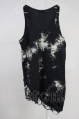 画像2: CIVARIZE / Hurt クラッシュ加工フェイクレイヤードタンクトップ 46 ブラック T-25-06-28-001-CI-to-YM-ZT (2)