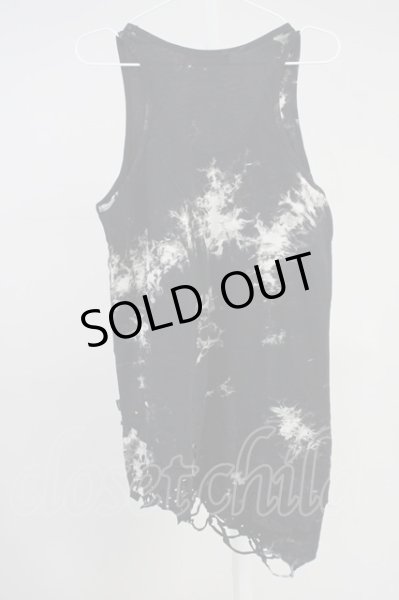 画像2: CIVARIZE / Hurt クラッシュ加工フェイクレイヤードタンクトップ 46 ブラック T-25-06-28-001-CI-to-YM-ZT (2)