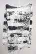 画像2: Roshell / アシンメトリーレオパボーダーカットソー M ホワイト T-25-06-28-005-Ro-to-YM-ZT (2)
