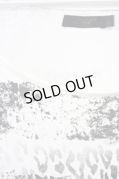 画像3: Roshell / アシンメトリーレオパボーダーカットソー M ホワイト T-25-06-28-005-Ro-to-YM-ZT (3)