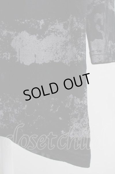 画像4: Roshell / アシンメトリーレオパボーダーカットソー  ブラック T-25-06-28-008-Ro-to-YM-ZT (4)