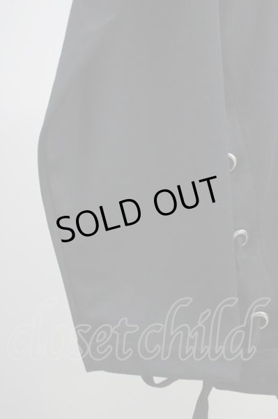 画像6: CavariA / レースアップZIPカットソー 44 ブラック T-25-06-28-009-Ca-to-YM-ZT205 (6)