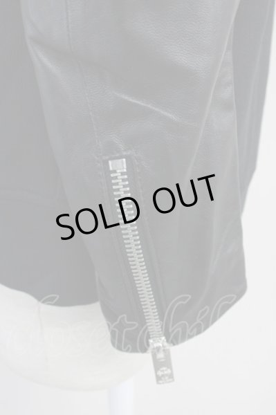 画像4: DEAL DESIGN / シープレザーコンビパーカー S ブラック T-25-06-28-010-DE-to-YM-ZT205 (4)