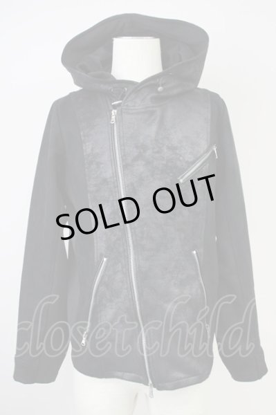 画像1: JOHNNY WOLF / JOHNNY STAR-ASSORTEDジョニースターアソーテッドライダースパーカー 2-3 ブラック T-25-06-28-012-JO-to-YM-ZT224 (1)