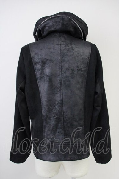 画像2: JOHNNY WOLF / JOHNNY STAR-ASSORTEDジョニースターアソーテッドライダースパーカー 2-3 ブラック T-25-06-28-012-JO-to-YM-ZT