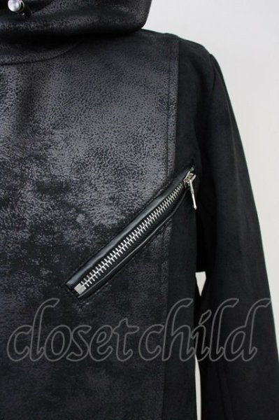 画像4: JOHNNY WOLF / JOHNNY STAR-ASSORTEDジョニースターアソーテッドライダースパーカー 2-3 ブラック T-25-06-28-012-JO-to-YM-ZT224 (4)