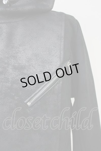 画像4: JOHNNY WOLF / JOHNNY STAR-ASSORTEDジョニースターアソーテッドライダースパーカー 2-3 ブラック T-25-06-28-012-JO-to-YM-ZT224 (4)