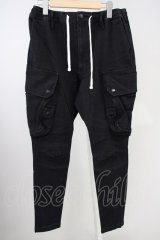 CavariA / ストレッチカーゴパンツ 44 ブラック T-25-06-28-013-Ca-pa-YM-ZT