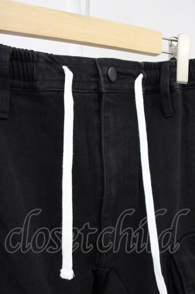 画像3: CavariA / ストレッチカーゴパンツ 44 ブラック T-25-06-28-013-Ca-pa-YM-ZT261 (3)