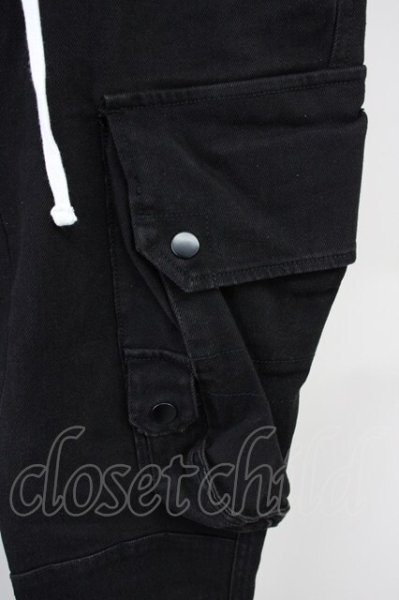 画像4: CavariA / ストレッチカーゴパンツ 44 ブラック T-25-06-28-013-Ca-pa-YM-ZT261 (4)