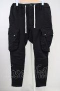 CavariA / ストレッチカーゴパンツ L ブラック T-25-06-28-014-Ca-pa-YM-ZT261