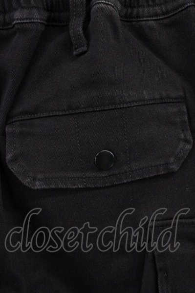 画像6: CavariA / ストレッチカーゴパンツ L ブラック T-25-06-28-014-Ca-pa-YM-ZT261 (6)