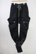 画像1: A.F ARTEFACT / Denim Coating Cargo Sarouel Skinnyパンツ 2 ブラック T-25-06-28-015-A.-pa-YM-ZT261 (1)