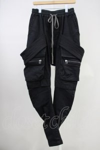 A.F ARTEFACT / Denim Coating Cargo Sarouel Skinnyパンツ 2 ブラック T-25-06-28-015-A.-pa-YM-ZT