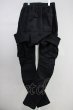 画像2: A.F ARTEFACT / Denim Coating Cargo Sarouel Skinnyパンツ 2 ブラック T-25-06-28-015-A.-pa-YM-ZT261 (2)