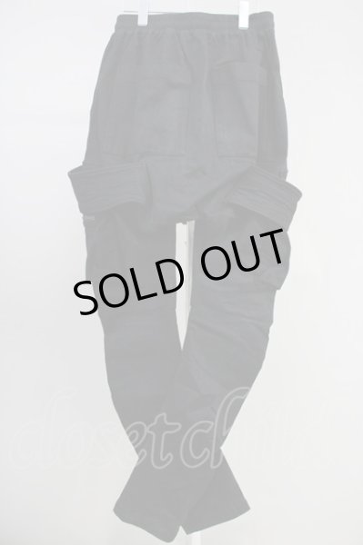 画像2: A.F ARTEFACT / Denim Coating Cargo Sarouel Skinnyパンツ 2 ブラック T-25-06-28-015-A.-pa-YM-ZT261 (2)