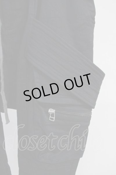 画像4: A.F ARTEFACT / Denim Coating Cargo Sarouel Skinnyパンツ 2 ブラック T-25-06-28-015-A.-pa-YM-ZT261 (4)