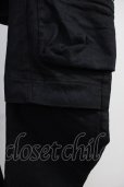 画像5: A.F ARTEFACT / Denim Coating Cargo Sarouel Skinnyパンツ 2 ブラック T-25-06-28-015-A.-pa-YM-ZT