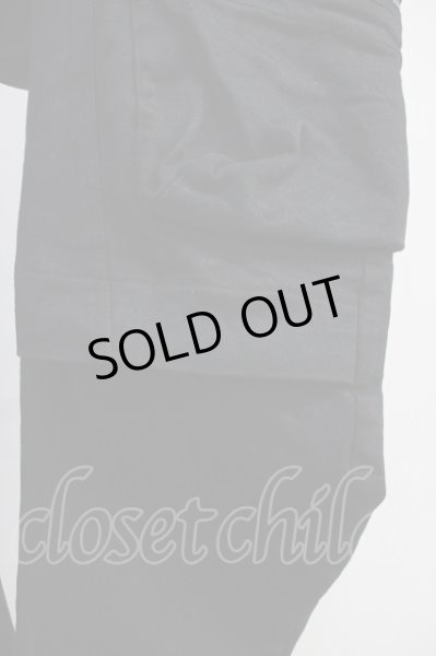 画像5: A.F ARTEFACT / Denim Coating Cargo Sarouel Skinnyパンツ 2 ブラック T-25-06-28-015-A.-pa-YM-ZT261 (5)