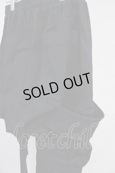 画像7: A.F ARTEFACT / Denim Coating Cargo Sarouel Skinnyパンツ 2 ブラック T-25-06-28-015-A.-pa-YM-ZT261 (7)