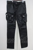 画像1: CIVARIZE / コーティングカーゴパンツ 46 ブラック T-25-06-28-016-CI-pa-YM-ZT (1)