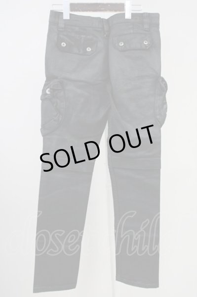 画像2: CIVARIZE / コーティングカーゴパンツ 46 ブラック T-25-06-28-016-CI-pa-YM-ZT (2)