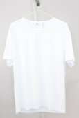 画像1: Zero by TORNADO MART / ポリエステルスムースボックス Tシャツ M ホワイト T-25-07-08-001-Ze-ts-YM-ZT (1)