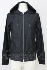 5351pour les Hommes / シャンブレーハイテンションパーカー 44 ブラック T-25-07-08-021-53-to-YM-ZT153