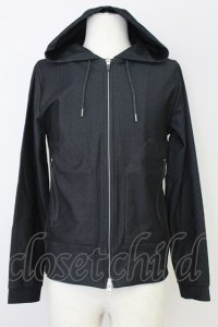 5351pour les Hommes / シャンブレーハイテンションパーカー 44 ブラック T-25-07-08-021-53-to-YM-ZT153