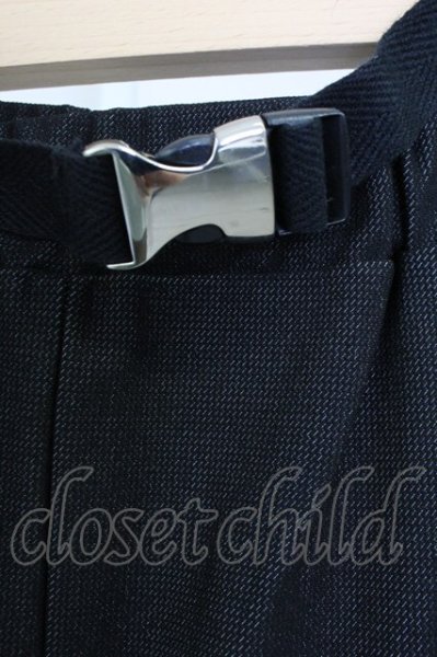 画像4: 5351pour les Hommes / シャンブレーハイテンションパンツ 44 ブラック T-25-07-08-025-53-pa-YM-ZT032 (4)