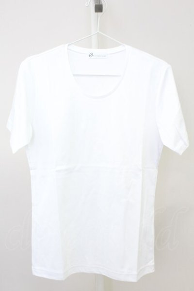画像1: Zero by TORNADO MART / ストレッチスムースUネックT M ホワイト T-25-07-08-004-Ze-ts-YM-ZT