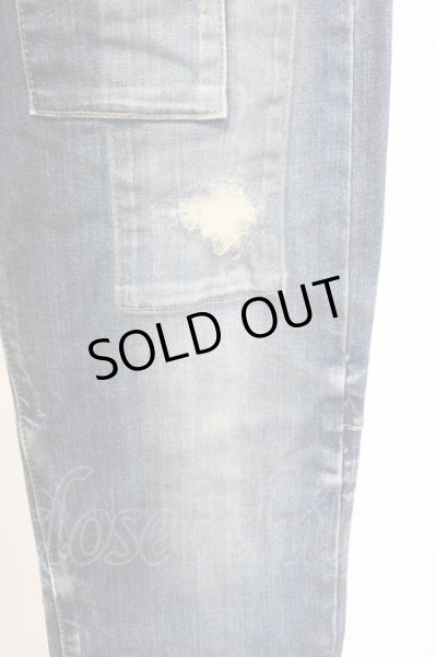 画像5: TORNADO MART / ダメージリメイクデニムパンツ S インディゴ T-25-07-08-030-TO-pa-YM-ZT031 (5)