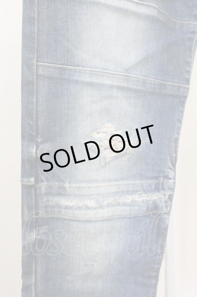 画像6: TORNADO MART / ダメージリメイクデニムパンツ S インディゴ T-25-07-08-030-TO-pa-YM-ZT031 (6)