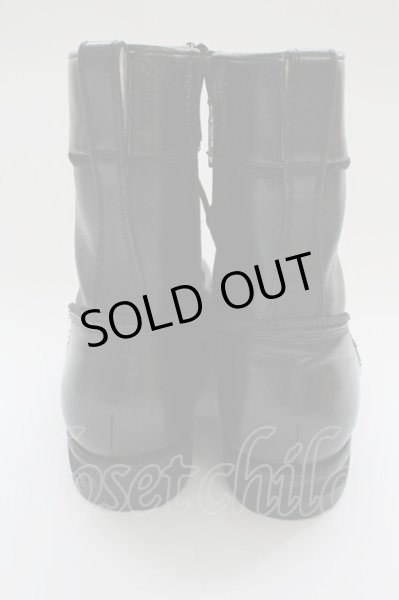 画像2: Hiromu Takahara / レースアップブーツ 42（約27cm） ブラック T-25-07-08-031-Hi-sho-YM-ZT (2)