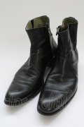 5351pour les Hommes / サイドZIPブーツ 42 ブラック T-25-07-08-032-53-sho-YM-ZT-S006