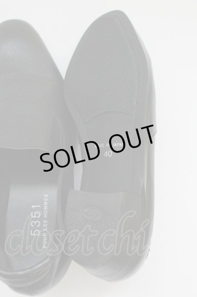 画像4: 5351pour les Hommes / ゴートレザースリッポン 40 ブラック T-25-07-08-033-53-sho-YM-ZT-S006 (4)