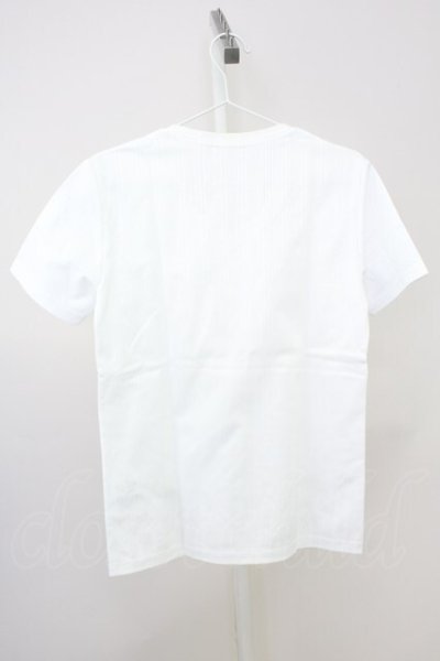 画像2: Zero by TORNADO MART / ランダムストライプVネックTシャツ M ホワイト T-25-07-08-005-Ze-ts-YM-ZT