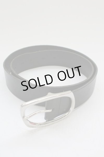 画像1: TORNADO MART / スクエアバックルレザーベルト  ブラックｘシルバー T-25-07-08-036-TO-0-YM-ZT155 (1)